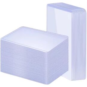 1Pack 3" x 4" Clear Top Loaders, 35PT Hard Plastic Card Sleeves Protector,Top Loading Card Case for Pokémon,Baseball, Football,MTG, Trading Cards & Sports Cards. (100 Top Loaders)
