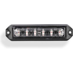 3 Watt 6 LED Emergency Vehicle Grill Warning Light Head (White)