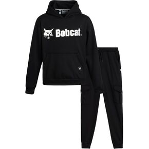Bobcat Boys' Sweatsuit Set - 2 Piece Fleece Hoodie Sweatshirt and Cargo Jogger Pants - Active Matching Sets for Boys (8-18)