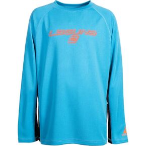 LAGUNA Boys Rash Guard Swim Shirt Long Sleeve for Toddler Kids Youth Rashguard Water Shirt UPF+ 50 Quick Dry Crewneck