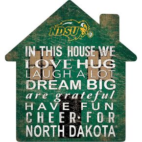 Fan Creations NCAA North Dakota Unisex NDSU House Sign, Team Color, 12 inch