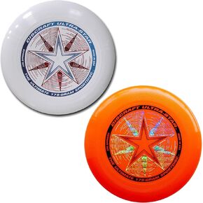 Discraft 175 Gram Ultra Star Sport Disc - 2 Pack (White & Orange)