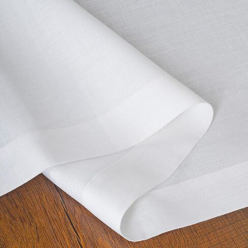 D'Moksha Homes Linen Table Runner 14 × 54 بوصة - 100 ٪ من الكتان النقي المترب العداء in Kuwait