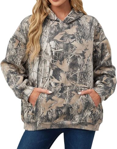Oversized Leopard Print Hoodie for Women Men Long Sleeve Hooded Sweatshirts Cute Pullover with Pocket in Saudi Arabia