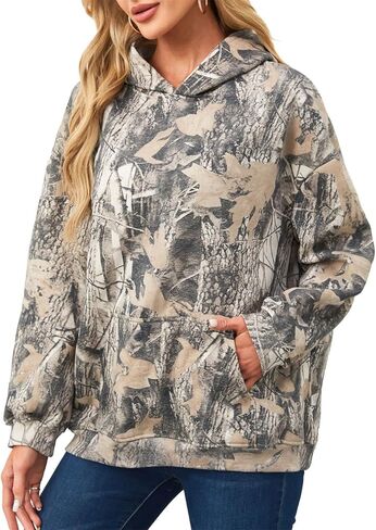 Oversized Leopard Print Hoodie for Women Men Long Sleeve Hooded Sweatshirts Cute Pullover with Pocket in Saudi Arabia
