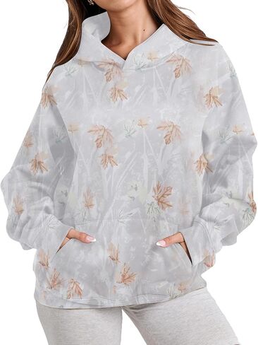 Oversized Leopard Print Hoodie for Women Men Long Sleeve Hooded Sweatshirts Cute Pullover with Pocket in Saudi Arabia