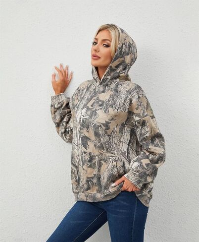Oversized Leopard Print Hoodie for Women Men Long Sleeve Hooded Sweatshirts Cute Pullover with Pocket in Saudi Arabia