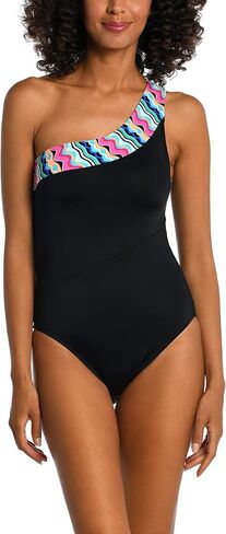 AMAVI Women's One Shoulder One Piece Swimsuit in Kuwait