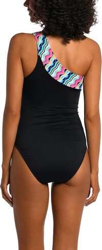 AMAVI Women's One Shoulder One Piece Swimsuit in Kuwait