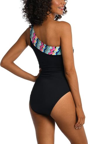 AMAVI Women's One Shoulder One Piece Swimsuit in Kuwait