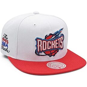 Mitchell & Ness Houston Rockets 1995 NBA Finals Championship Series Snapback Hat- White/Red