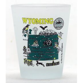 Wyoming US States Series Collection Shot Glass