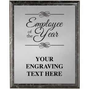 Corporate Plaques - 5 x 7 Etched Recognition Trophy Plaque Awards Prime