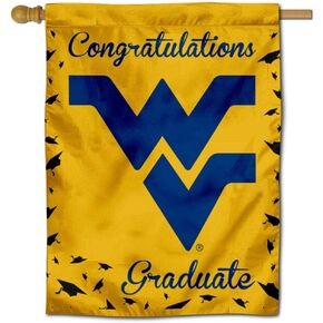 West Virginia Mountaineers College Graduation Gift Banner Flag