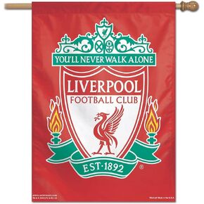 WinCraft Liverpool FC Vertical Banner Flag,red,28"x40"