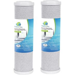 CFS – 2 Pack Carbon Block Water Filter Cartridges Compatible with RainSoft 21179 Models – Removes Bad Taste and Odor – Whole House Replacement Filter Cartridge – 5 Micron