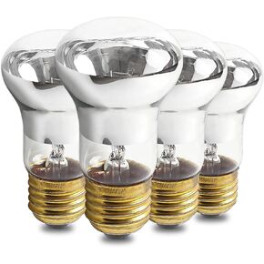 Seentech R39 E17 25 Watt 120V Reflector Incandescent Replacement Bulb Adjustable Warm White Light - Lava Lamp Replacement Bulb, Suitable for Lava lamp, Glitter Lamps (Pack 4)