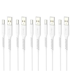 5 Pack of ALINNA Micro USB Cables, Android Charger Cord Sync & Fast Charging (2.1A) Cable Compatible with Galaxy S7 S6 J7 Edge Note 5, Kindle, Android Phone, MP3 and More 3.3FT
