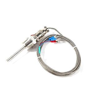 RTD PT100 Temperature Sensor Probe 1/2" NPT Threads with 6.5 ft Cable,-58°F-572oF,Waterproof and Oil-Proof,Anti-Corrosion