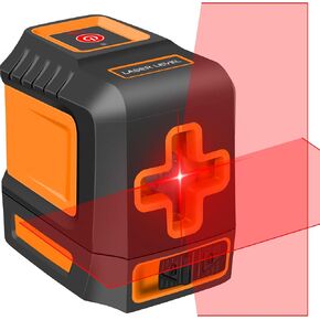 Self-Leveling Laser Level Tool with Adjustable Brightness, Cross Line Laser Leveler Construction Tool for Picture Hanging, Floor Tile, Home Renovation, DIY Projects
