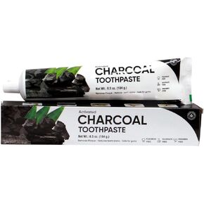 Toothpaste for Sensitive Teeth with Refreshing Oral Care - Natural Ingredients Whitening Toothpaste (6.5 Fl Oz (Pack of 1), Activated Charcoal)