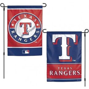 MLB Texas Rangers Flag12x18 Garden Style 2 Sided Flag, Team Colors, One Size