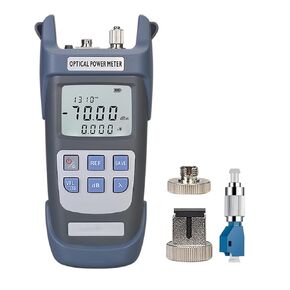 1pc 3 in 1 Function Fiber Optic Tester Portable Optical Power Meter (FC/SC/ST) & VFL 10km Visual Fault Locator & LED Lighting, OPM & VFL Fiber Optic Tester, Range: (-70) dBm ~ (+10) dBm