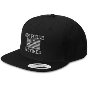 Speedy Pros Snapback Hats for Men & Women Us Air Force Retired Embroidery Acrylic