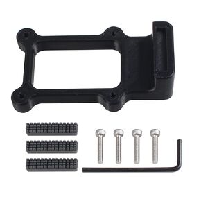 Original Prussa XL Upgrade Nozzle Wiper Brush Kit: FYSETC Upgrade Silicone Scrubber with Holder Mount on Hotbed No Debris Bucket 3D Printer Part for Cleaning Nextruder Hotend Filament Buildup Residue