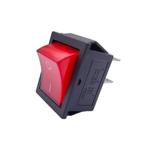 1Pcs KCD4 red Rocker Switch, 4 pin with Light AC250V 16A /AC125V 20A, Suitable for Various Electromechanical Equipment Button Switch