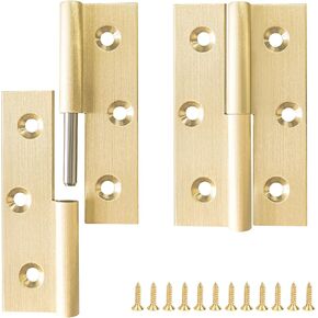 Lift Off Hinge,2 pcs Solid Brass,Right Detachable Hinge,for Window Door Gate (Right Handedness)