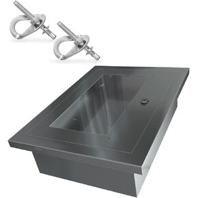 Aluminium Cabinet for Fire Escape Ladder | Universal Access Box for Fire Ladder 3 Story | Indoor Outdoor | Mounting Hadware incl | Wall Mountable Storage Fire Safety Ladders | 16.5 * 13.5 * 6 inch