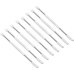 8 Pieces Seafood Tools Seafood Forks Lobster Forks Crab Forks Nut Forks Stainless Steel Seafood Forks Seafood Picks, Silver