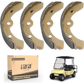 10L0L Golf Cart Brake Shoes for Yamaha G1 2-Cycle Gas, Club Car DS Carryall 1981-1994 1011463, EZGO XI-775 XI-875 XI-881, H/D & Columbia Par Car