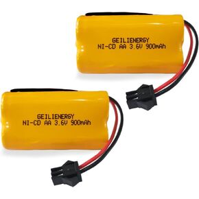 3.6V 900mAh EU2C M6 LED Emergency Light Battery Compatible for Lithonia ELB B001 ELBB001 ELB-B001 ANIC1566 Unitech 0253799 (10 Pack)