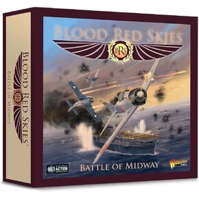 Warlord Blood Red Skies The Battle of Midway War Game - Role Playing Strategy Board Games for Adults, Table Top WWII Strategic Wargaming Kit - Tabletop Military History RPG Without Terrain