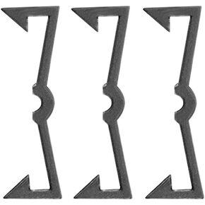 50 Pcs Plastic Pegboard Hook Locks Peg Hook Clips Pegboard Accessories, Black