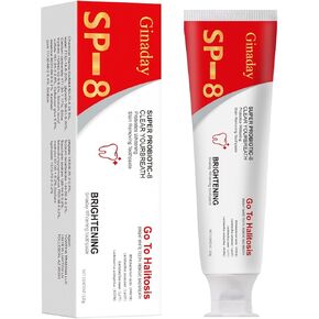 Sp-8 Probiotics Toothpaste, Enhanced Formula with 8 Probiotics Removing Stain Fresh Breath Promotes Healthy Teeth.(1Pcs)
