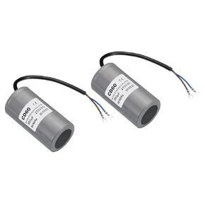 PATIKIL CD60 Running Capacitor, 2 Pack 200uF 275V 2 Wires 50/60Hz Motor Starting Capacitor 100x50mm for Air Compressor Motor Starts Running
