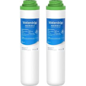 Waterdrop FQK1K Under Sink Water Filter, 1350 Gallons, Replacement for GE FQK1K, FQK2J, GXK185K and GX1S50R (Pack of 2)