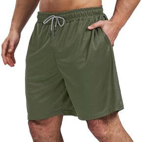 Mens Running Shorts 7" Men's Performance Gym Shorts Dry Fit&Mesh Active Basketball Shorts for Men