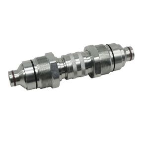 48 MM Thread Hydraulic Flat Face Quick Coupler Kit Compatible with Excavator and Skid Steer Loader 7246802 7246799