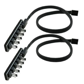 2pcs 58x18mm أسود PVC معزول 4 دبوس PWM مروحة المحور كمبيوتر مروحة مروحة الكابل مروحة التبريد