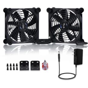 High Airflow Router Cooling Fan for Computer Cooler TV Box Wireless 12V DC Power 140mm 280mm Fan with Multi Speed Controller