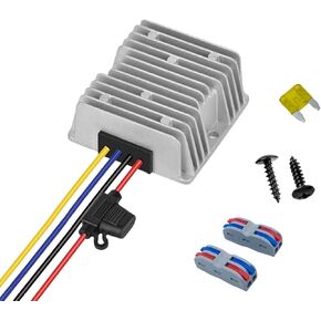DC 36V/48V Step Down to 24V DC Step Up Converter Voltage 10A 240W Regulator Buck Reducer Converter Waterproof Module Car Power Supply Transformer for Golf Cart Club Car