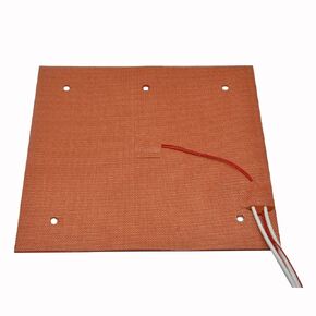 High Temperature 120V 235x235mm Ender 3 V2 Flexible Silicone Heater Heated Bed 5 Holes for Creality Ender 3 Pro 3S Ender 5 3D Printer with 4 Points Build Plate (Silicone 120V)