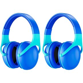 ProCase 2 Pack Noise Cancelling Headphones for Kids, Kids Ear Protection for Monster Jam Truck, Hearing Protection Noise Reduction Earmuffs for Sensory Autism Toddler Children -Indigo