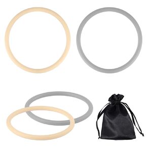 4pcs Patella Tendon Knee Strap, Skin Color & Gray Silicone Patella Band with Storage Bag, Elastic Patellar Tendon Support Strap, Patella Stabilizer Knee Brace Accessories for Basketball Running Hiking