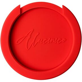 Red Feedback Suppressor, Guitar Soundhole Cover, Flexible, Tapered Contour, Fits 4 inch Diameter