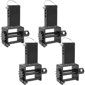 4 Pack Trailer Stake Pocket Winch, Heavy Duty Stake Pocket D Ring for Flatbed Trailer Trucks and Winches